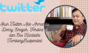 Akun Twitter Ade Armando, Denny Siregar, Ferdinand dan Eko Kuntadhi Tumbang/Suspended