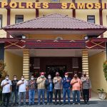 Dalam Rangka Agenda Kerja PSBI Di Kab. Samosir 17-19 Feb 2022 Ketua Umum Efendi Simbolon Kirim Utusan Temui Kapolres Samosir