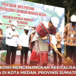 Presiden Joko Widodo secara resmi mencanangkan revitalisasi Lapangan Merdeka di Kota Medan