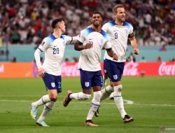 Piala Dunia 2022- Inggris pesta gol 6-2 atas Iran