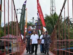 Lanal Sibolga Bersama Pemkab Tapteng Mengikuti Peresmian dan Peninjauan KBN 2022 dan Penyaluran BLT