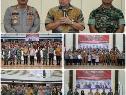 Dalam Rangka Memelihara Situasi Aman dan Kondusif di Wilayah SUMUT,Pj Bupati Tapteng Ikuti Apel Sinergi (Tiga Pilar).