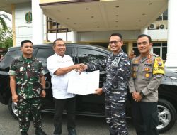 H.Jamaluddin Pohan berikan bantuan kepada LANAL Sibolga