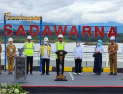 Nilai Investasi Rp2 Triliun ,Presiden Jokowi Meresmikan Bendungan Sadawarna