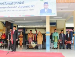 Upacara Hari Amal Bhakti ke-77 Kemenag Digelar Di Lapangan Gedung Serbaguna Pandan