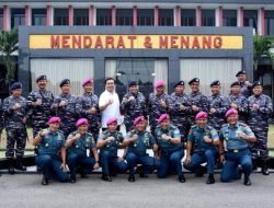 KSAL Ajak Effendi Simbolon Kunjungi Kesatrian Marinir R Suhadi Gedangan,Sidoarjo