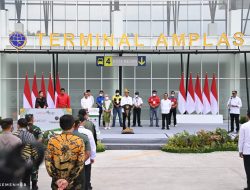 Presiden Jokowi Resmikan Terminal Amplas Medan