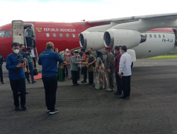 Wapres Ma’ruf Amin Tiba Di Bandara FL Tobing Pinangsori