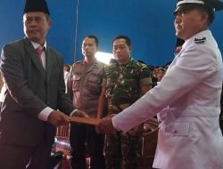 Camat Tambun Selatan, Drs Sopian Hadi M.M Lantik Pj Kepala Desa Sumberjaya Sopian Hakim S.IP M.Si