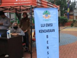 Untuk Mengurangi Polusi Udara, Satlantas Polres Metro Bekasi Kota Gelar Uji Emisi Kendaraan