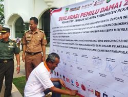 Didampingi Danramil & Kapolsek, Camat Tambun Selatan Drs Sopian Hadi.M.M. Pimpin Deklarasi Damai
