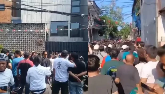 Massa Geruduk Rumah Anggota DPR Ahmad Sahroni di Priok, Tuntut Permintaan Maaf