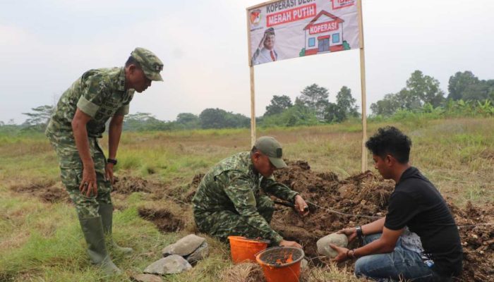 Progam Asta Cita Ke-6 Presiden Republik Indonesia Dandim 0509/Kabupaten Bekasi Pimpin Peletakan Batu Pertama KDKMP di Cibarusah Jaya