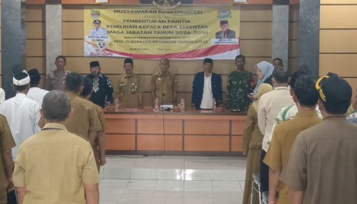 Kades Jejalenjaya, Kumpul.: Alhamdulillah Panitia Pemilihan Kepala Desa (Pilkades) 2026 Telah Terbentuk Dengan Lancar, Aman, dan Tertib