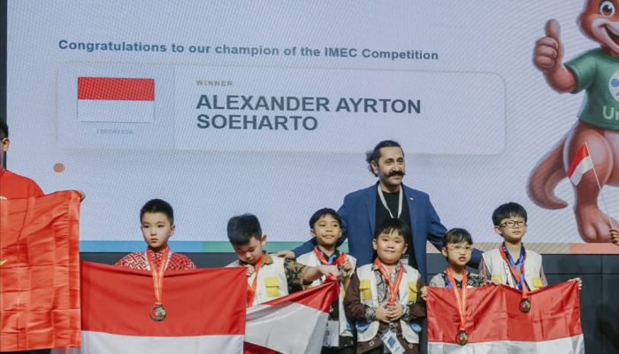 Atha Fathurrahman Siswa SDN Waluya 02 Sabet Medali Emas IMEC Olympiad di Malaysia