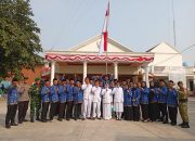 Momen HUT RI ke- 81, Pemdes Sumberjaya Kibarkan Bendera Merah Putih