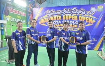 Wakil Wali Kota Sibolga Resmikan Turnamen Bulu Tangkis Wali Kota Super Open 2026